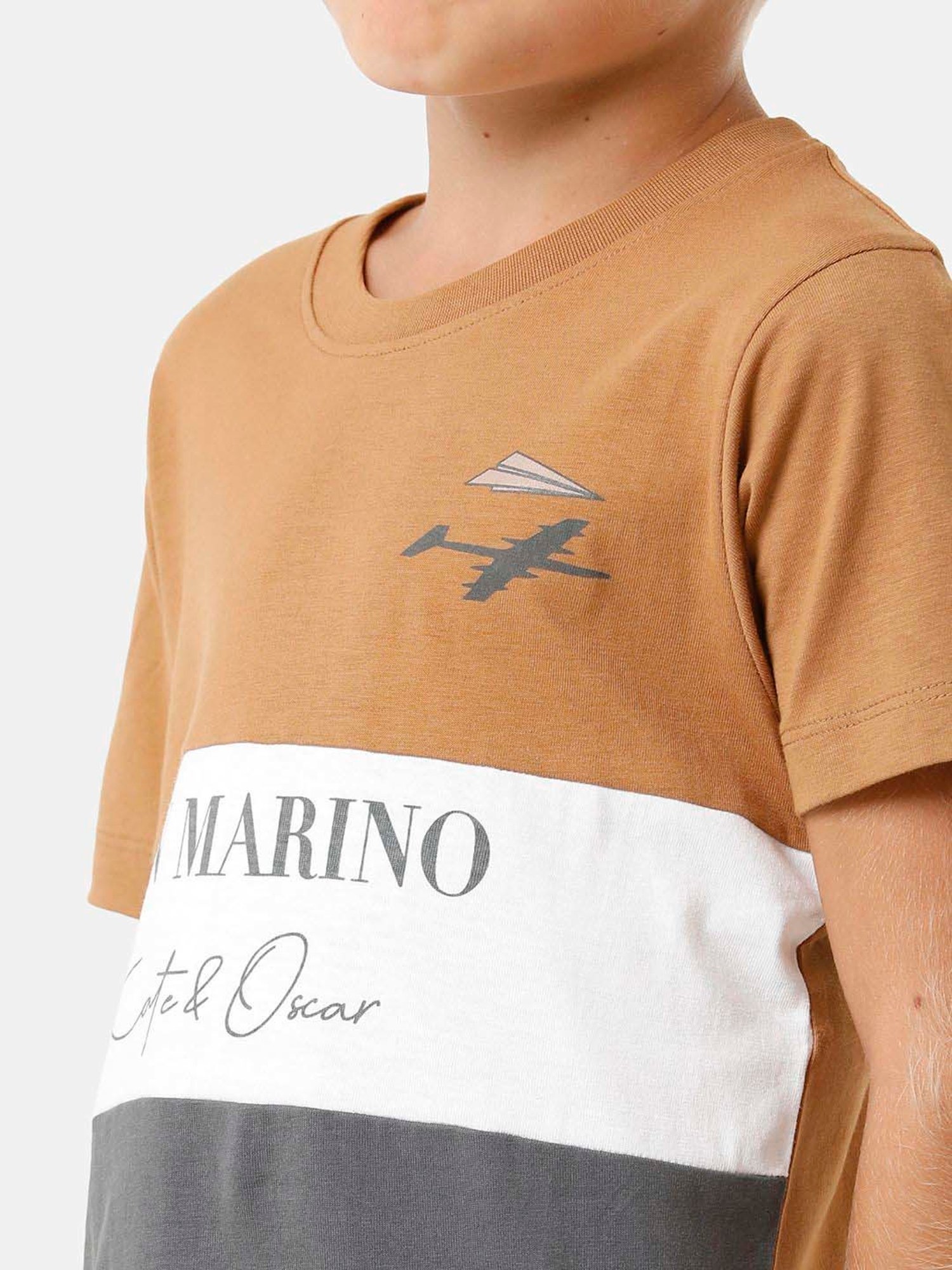 Kate & Oscar Kids Multicolor Cotton Printed T-Shirt