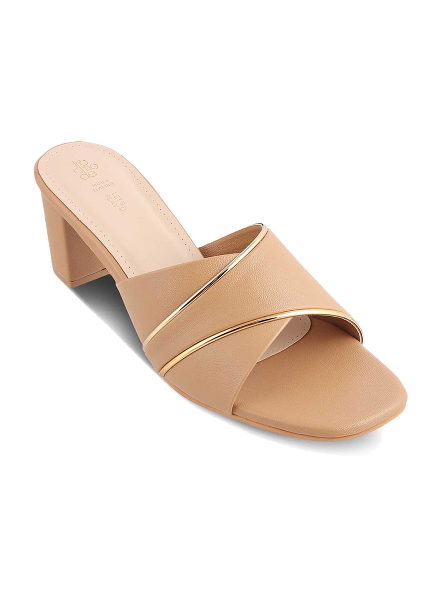 Tresmode Women's Beige Casual Sandals