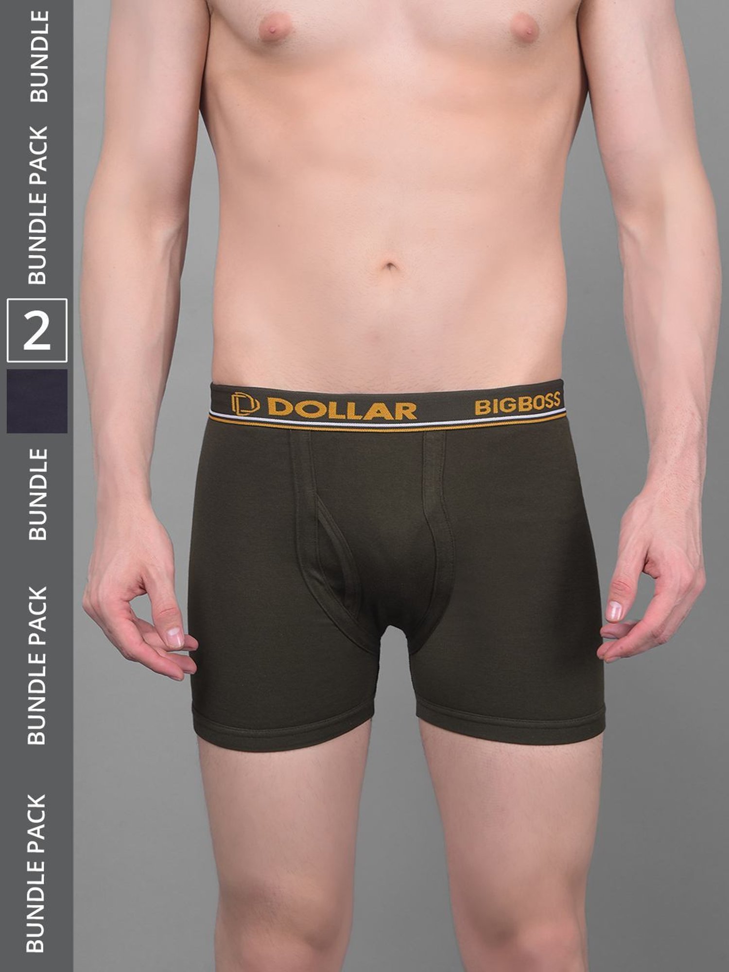 Dollar Bigboss Assorted Cotton Regular Fit Trunks - Pack Of 2