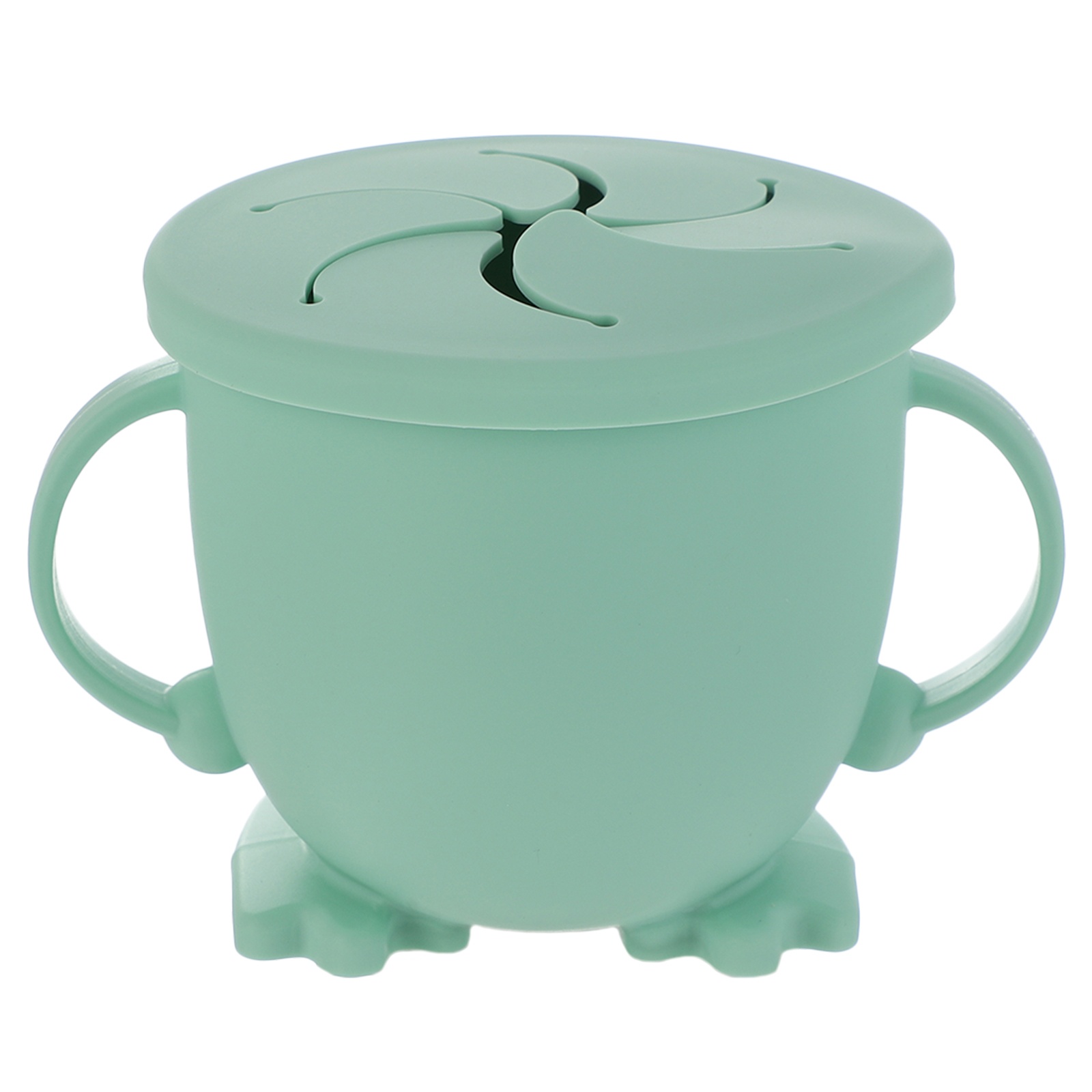 Portable Snack Cup Silicone Snack Container with Lid for Toddler and Baby