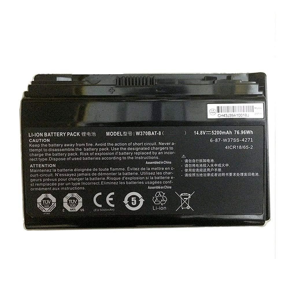 W370BAT-8 Laptop Battery for Clevo W350ET W350ETQ W37ET Sager NP6350 NP6370 Schenker Xmg A522 A722 6-87-W370S-4271