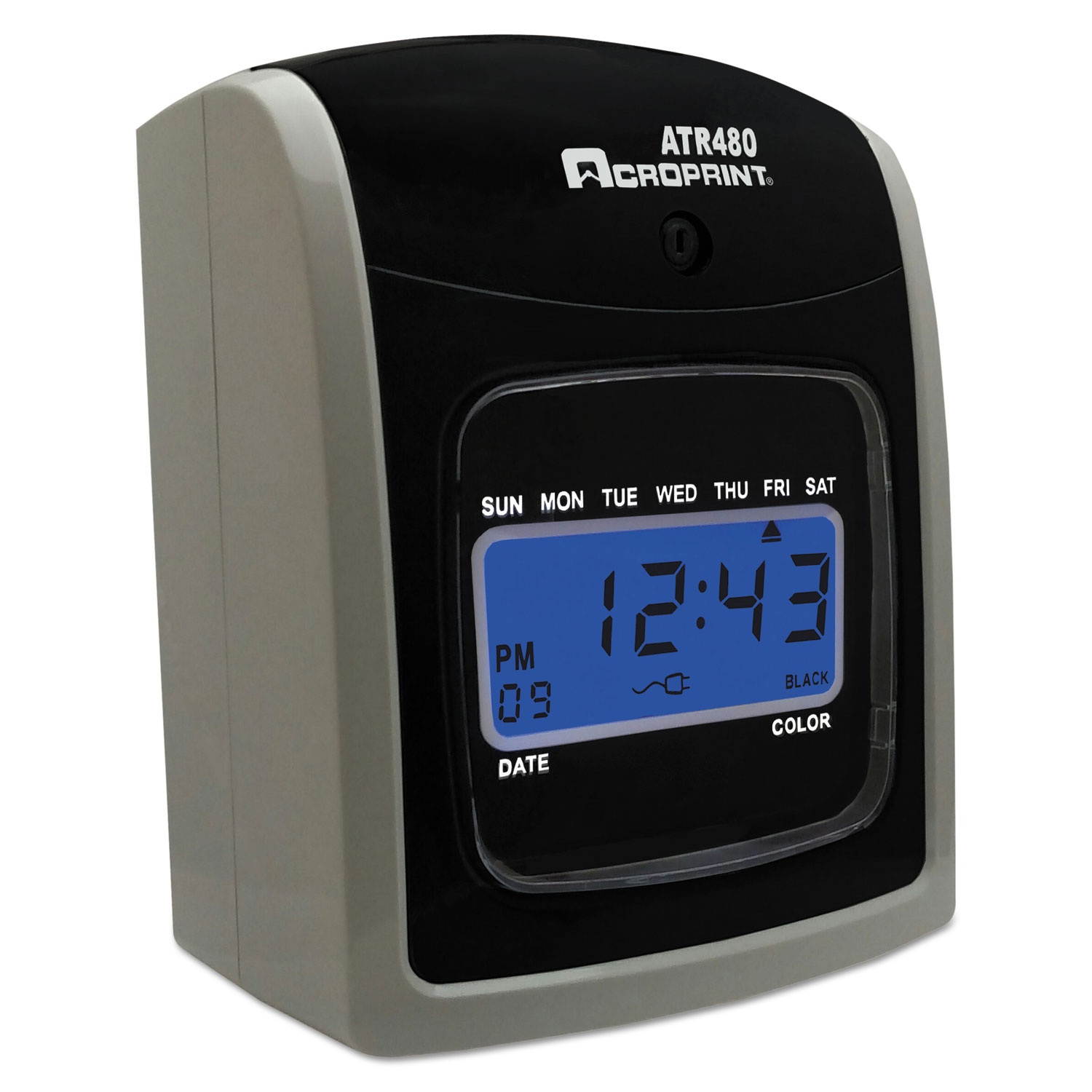 Acroprint ATR480 Time Clock Bundle LCD Automatic White/Charcoal 010285001