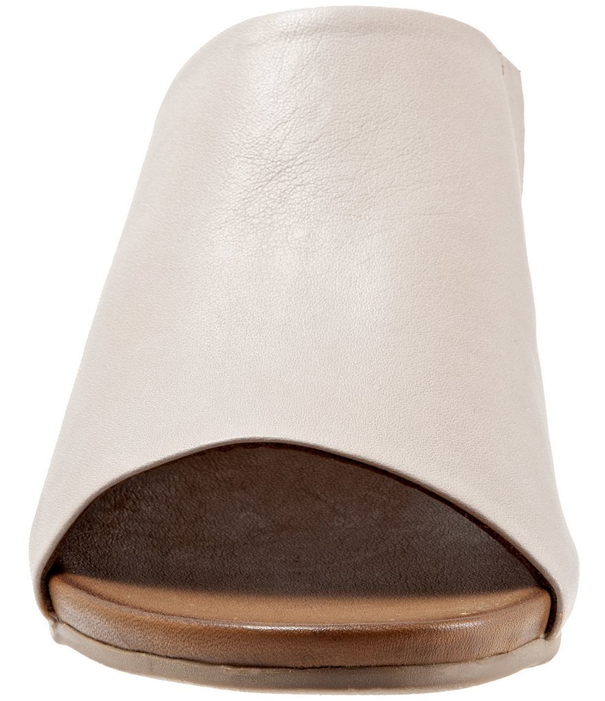 Bueno Simone Leather Block Heel Slide Sandals