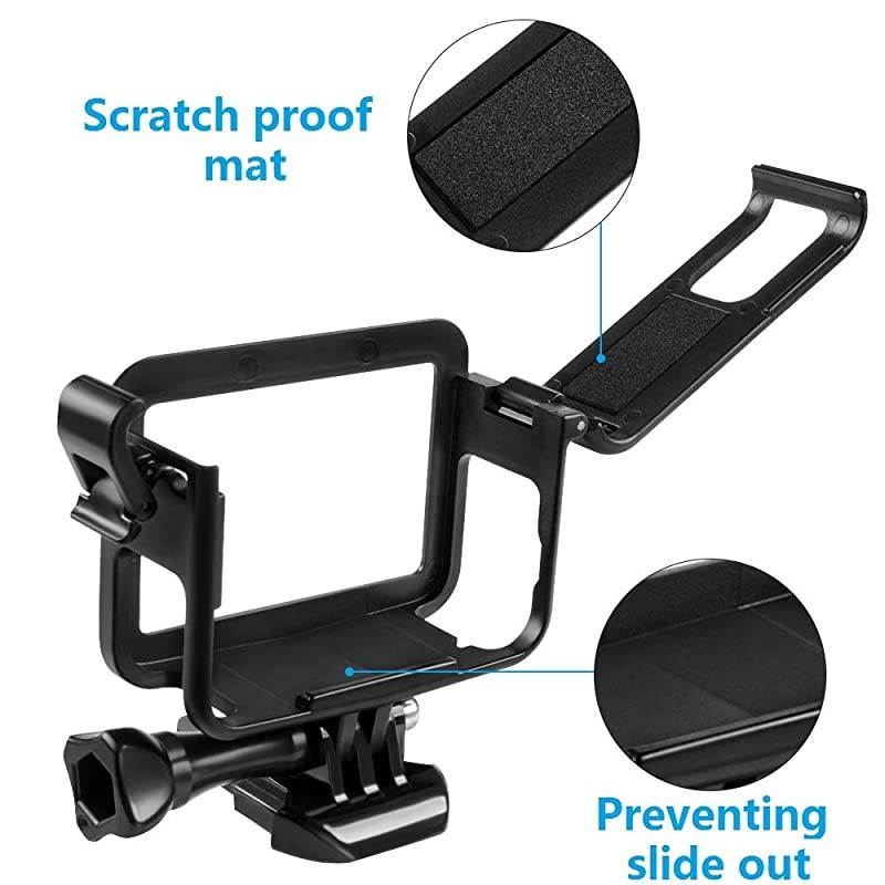 Protective Housing Case for GoPro Hero 5 Hero 6 Hero 7 Skylight Top Opening Frame with Lens Cap Protector Accessories Kit