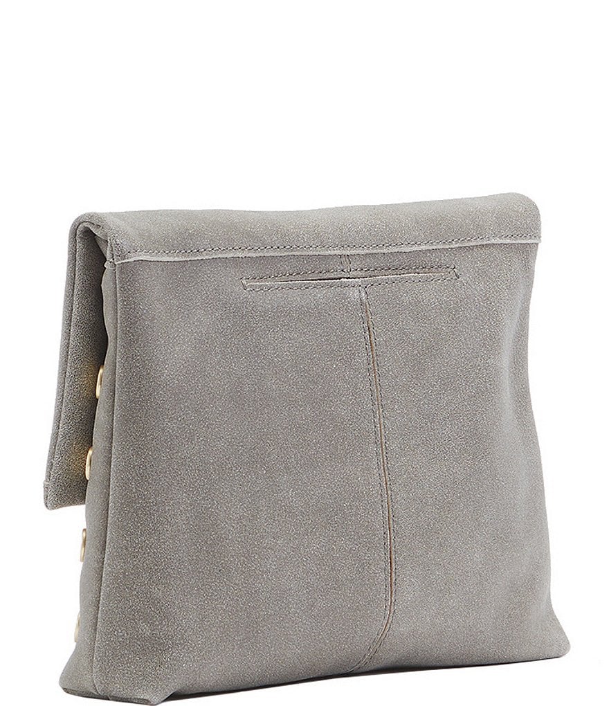 Hammitt VIP Studded Leather Fold-Over Zip Flap Medium Crossbody Bag