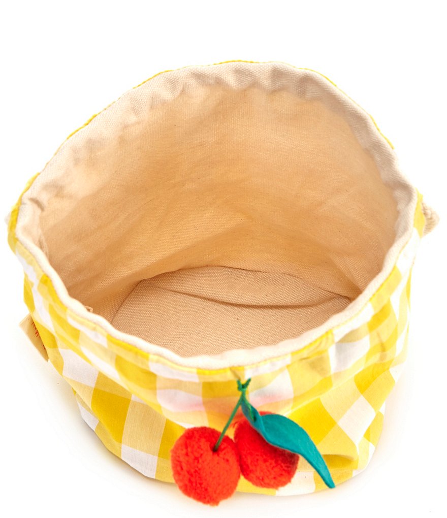 Meri Meri Cherry Gingham Bucket Bag