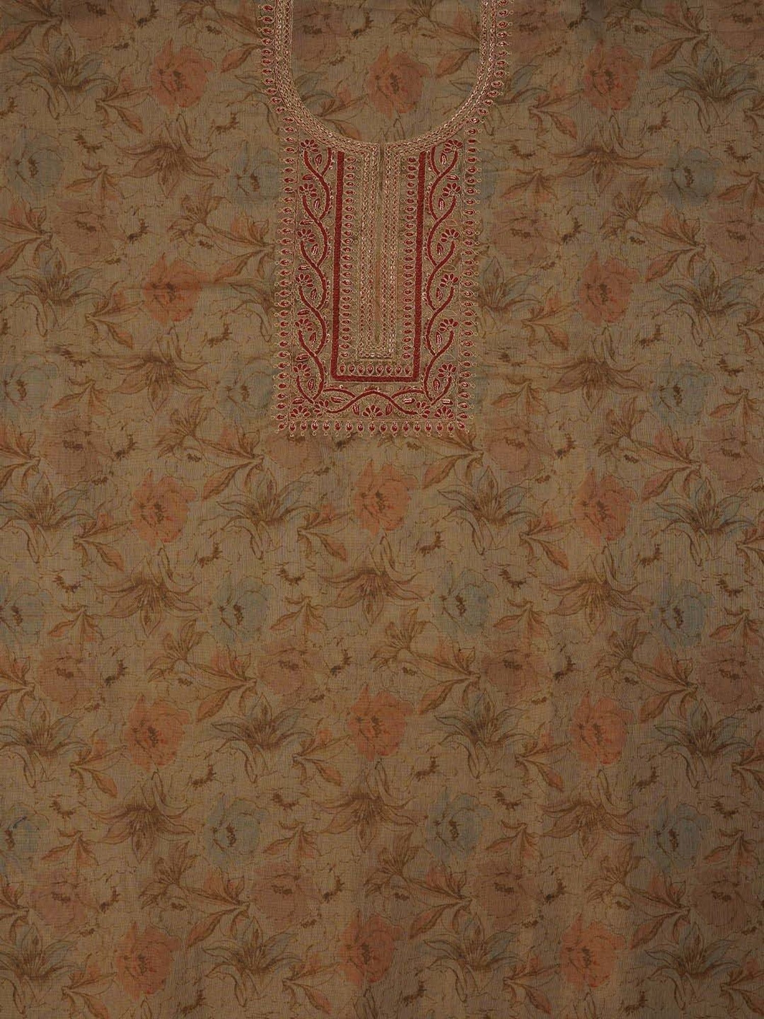 Jaipur Kurti Multicolored Embellished Unstitched Dress Material