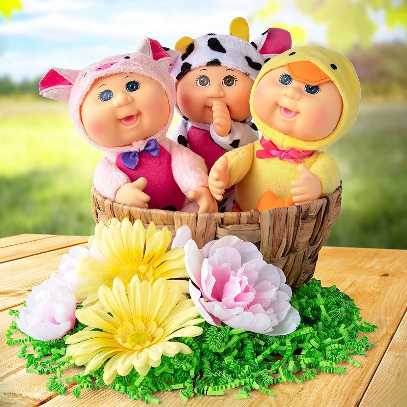 Jazwares Cabbage Patch Kids Cuties Collection - Clara Cow, Daphne Duck and Petunia Pig 9", Set of 3