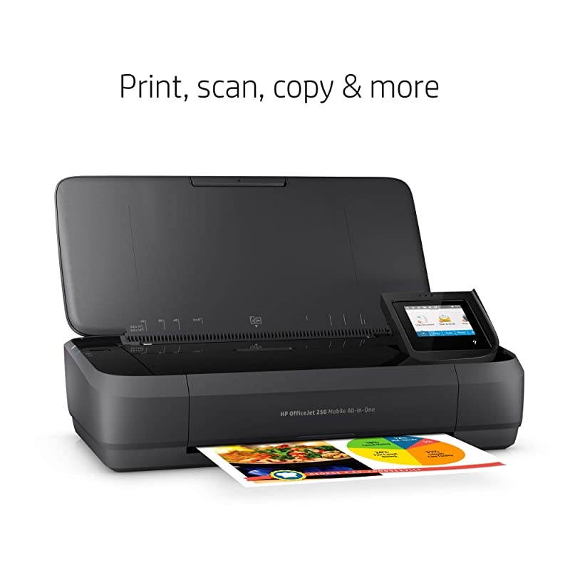 OfficeJet 250 AllinOne Portable Printer with Wireless Mobile Printing Works with Alexa CZ992A Black Normal