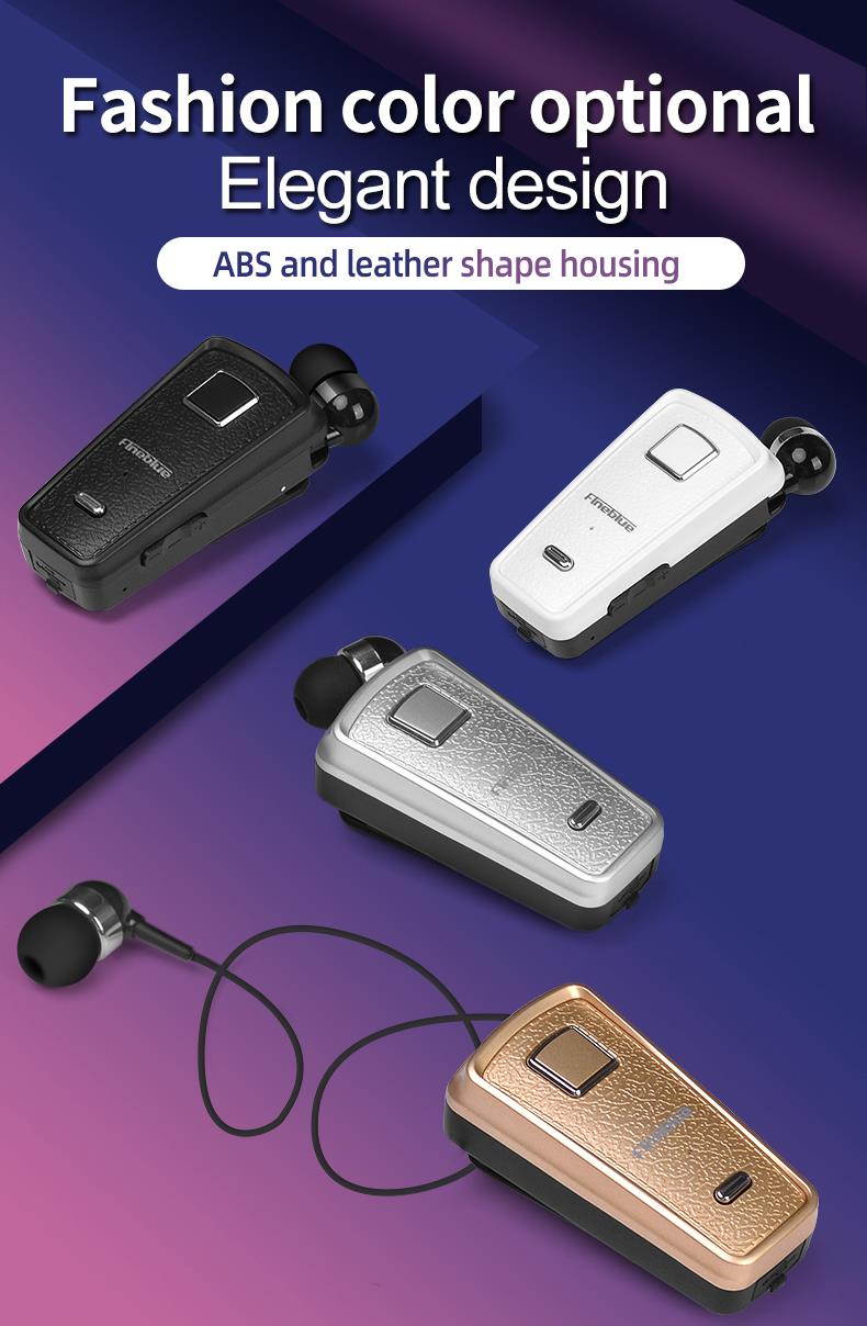 Fineblue F986 Bluetooth Earphone In-Ear Handsfree with Microphone Headset Wireless (White)