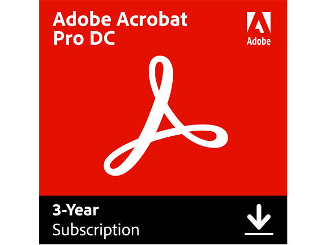 Adobe Acrobat Pro DC for Windows & Mac - Digital Membership [Prepaid 1 Year]