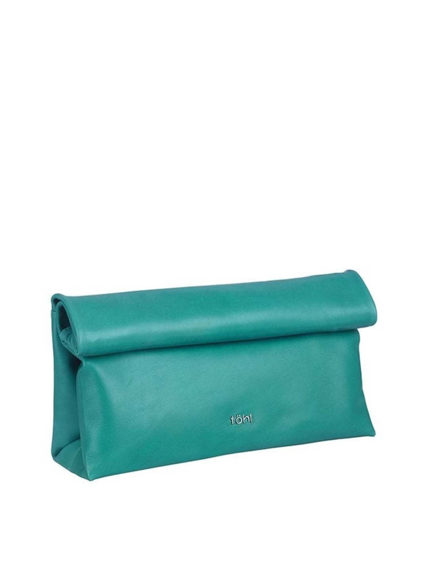 Tohl RP 1 Fini Turquoise Solid Leather Clutch