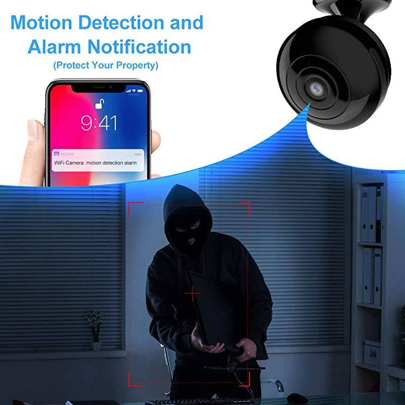 Mini Hidden-Camera WiFi-Spy Camera Wireless 1080P,  Small Spy Cam Nanny Cam with Audio and Video Recording Micro Surveillance Camera for Live Stream/Night Vision/Motion Activated with Phone APP