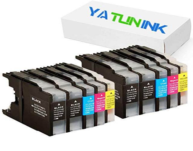 YATUNINK 10 Pack ( 4BK 2C 2M 2Y ) New Ink Cartridge for Brother LC71 LC75 / LC-71 LC-75 Compatible with MFC-J435W MFC-J430W MFC-J280W MFC-J6910DW MFC-J825DW MFC-J4300 MFC-J6710DW MFC-J625DW