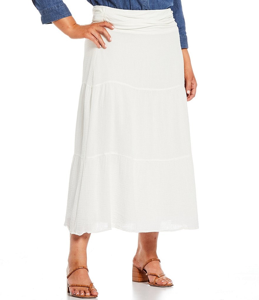 Intro Plus Size Activeease Drawstring Faux Wrap Skort