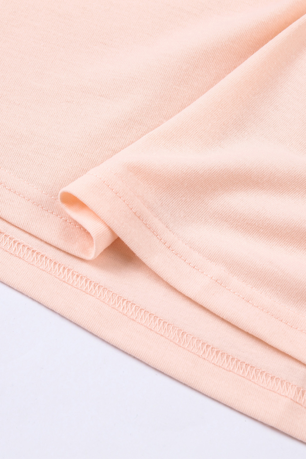 Blank T Shirt - Pink Casual Solid Color Crew Neck Tee Customized