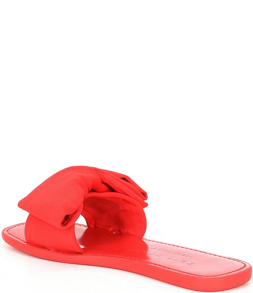 kate spade new york Bikini Fabric Bow Slides