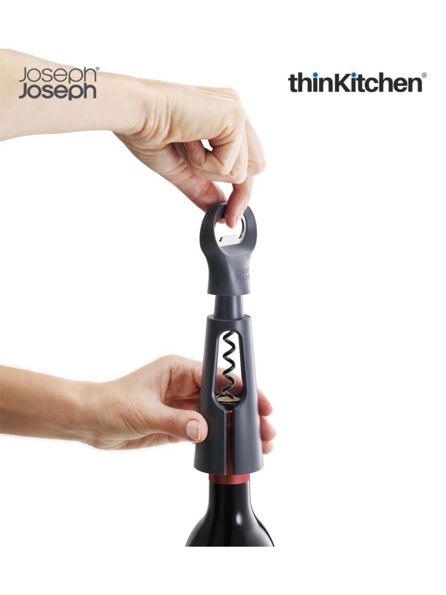 JOSEPH JOSEPH Silver & Green Steel 30.5 cm Elevate Tong - Set of 1