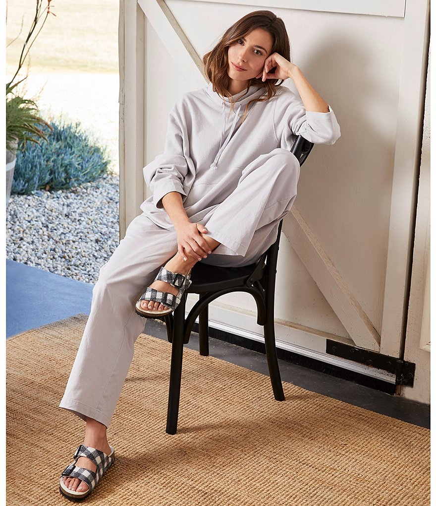 Birkenstock Women's Arizona Plaid Shearling Sandals