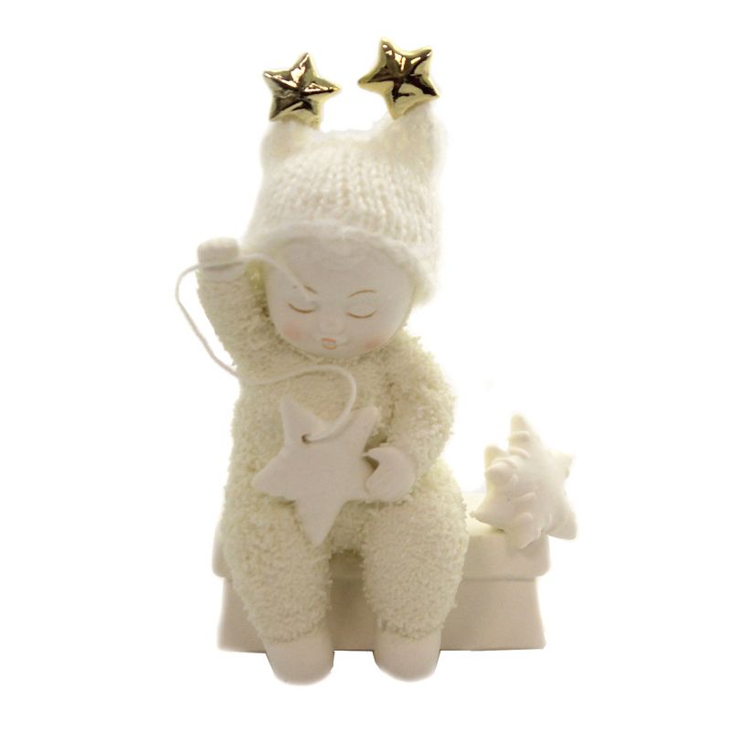 Dept 56 Snowbabies 3.5" This Star's For You Christmas Sewing  -  Decorative Figurines