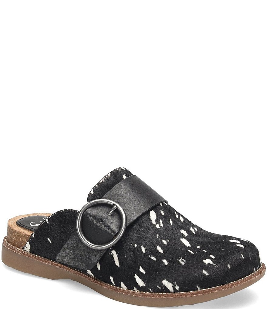 Sofft Billie Animal Print Cork Footbed Clogs