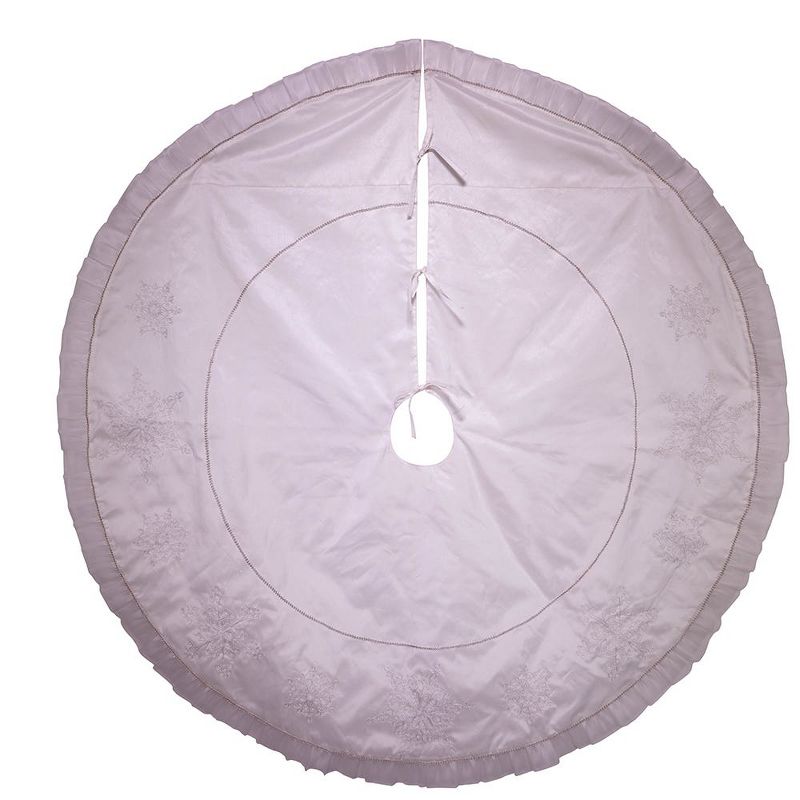 Saro Lifestyle Galvanized Christmas Tree Ring With Gold Rim