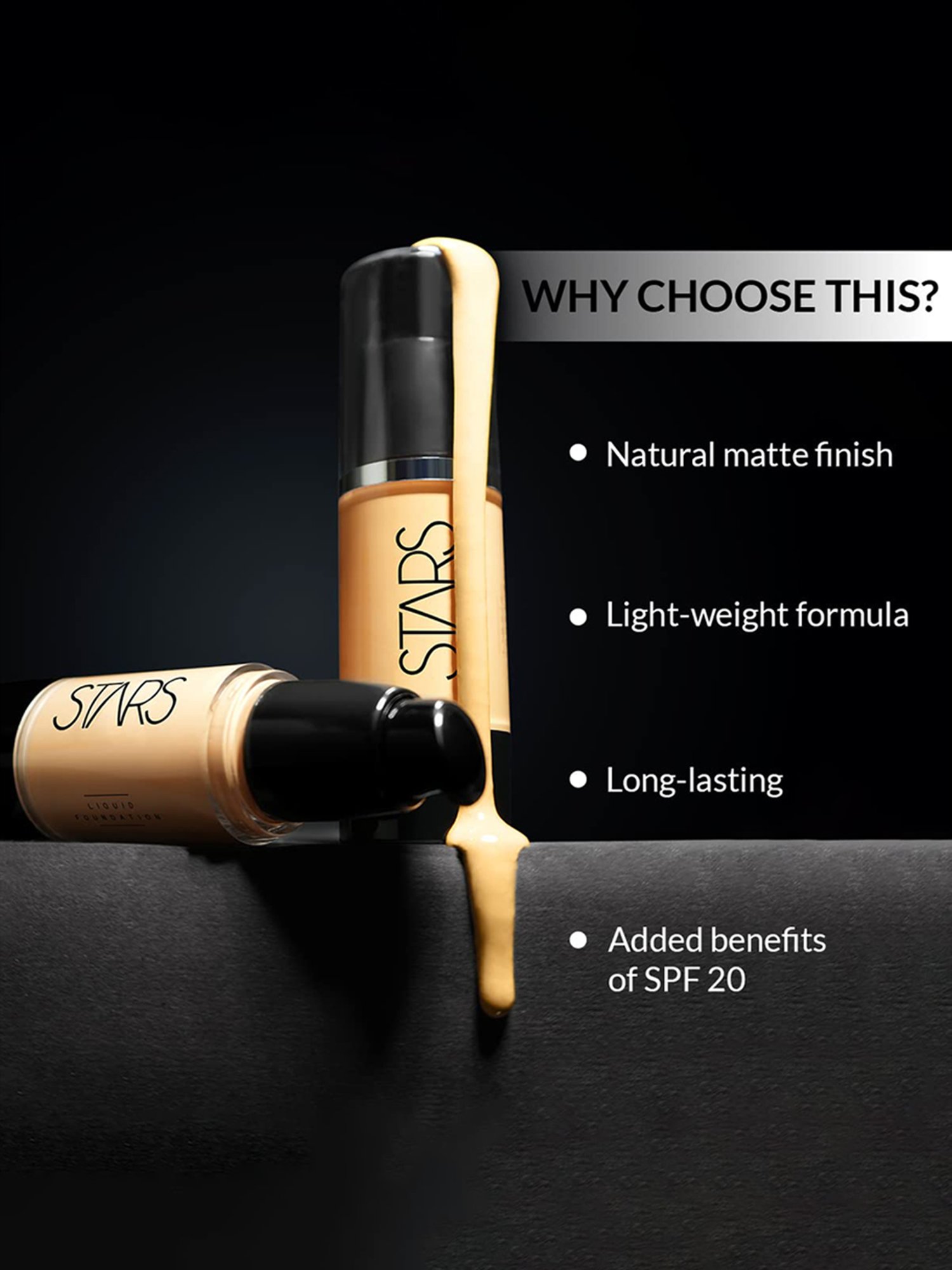 Stars Cosmetics Face Makeup Liquid Foundation Tan - 30 ml