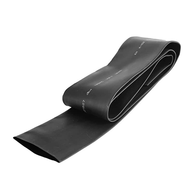 2:1 Shrink Ratio Insulation Heat Shrink Tubing 6M Black Polyolefin 19.7Ft