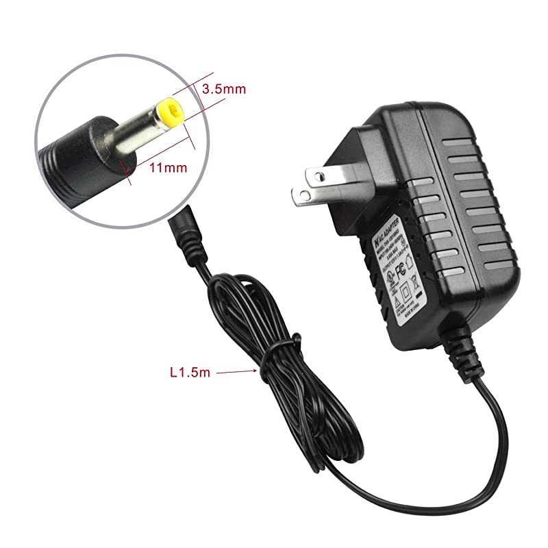 Charger for Portable DVD Player Power Supply Cord ACDC Mains Adapter Compatible with UEME Portable DVD UL Listed