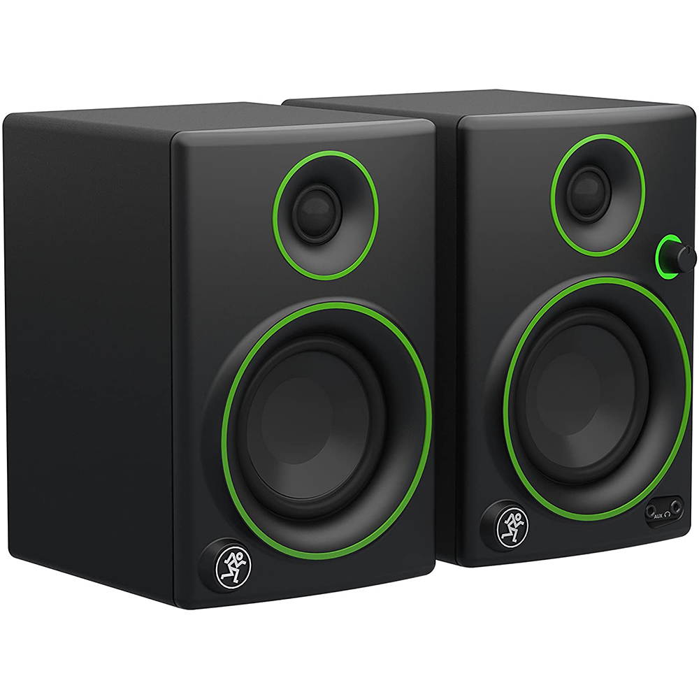 PreSonus AudioBox iTwo USB 2.0 Recording Interface Bundle with Mackie CR3 3" Woofer Monitors (Pair), Condenser Microphone, Polsen Headphones, Pop Filter and XLR Cable