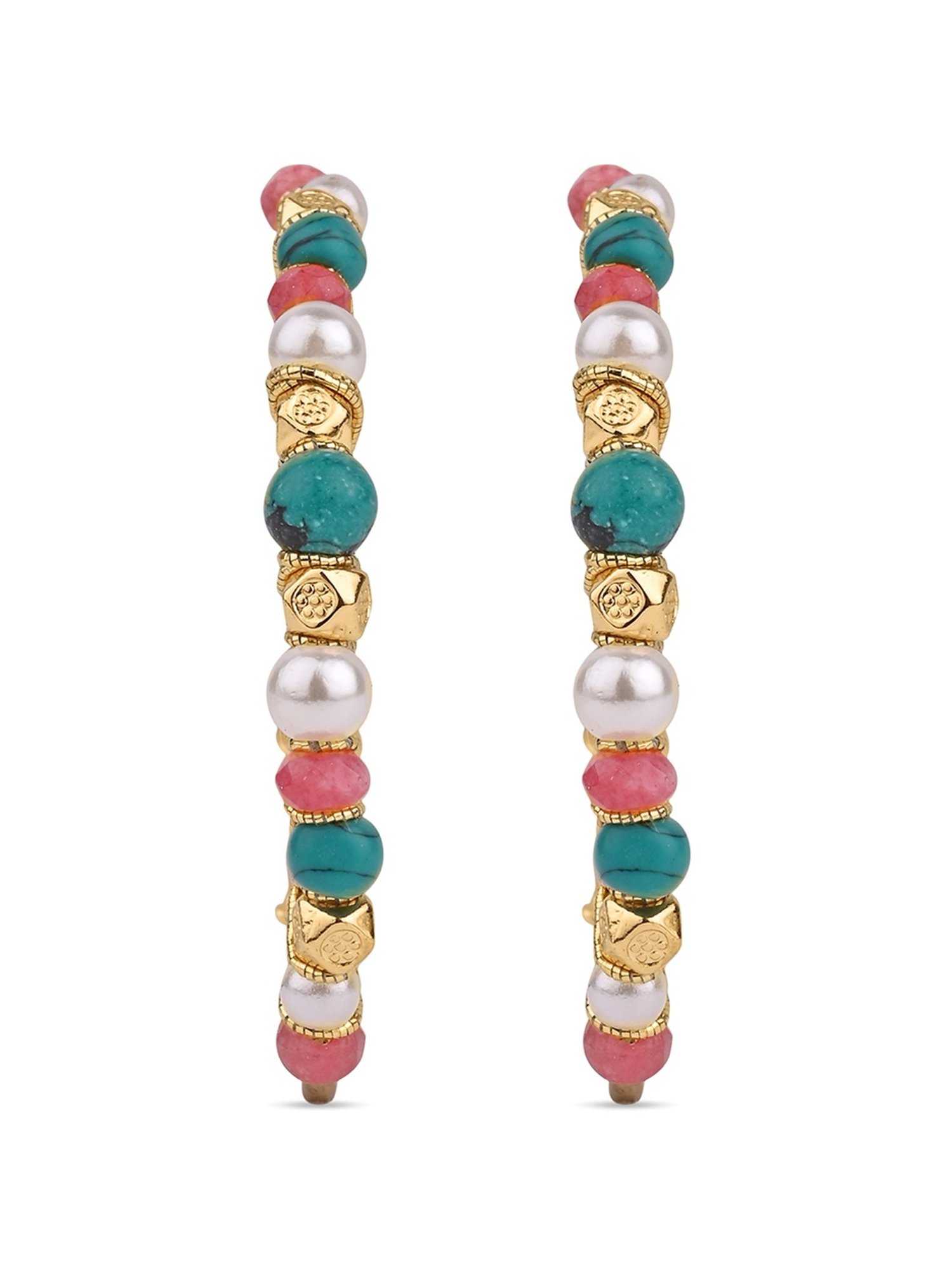 Accessorize London Multi Statement Beaded Hoop Earring