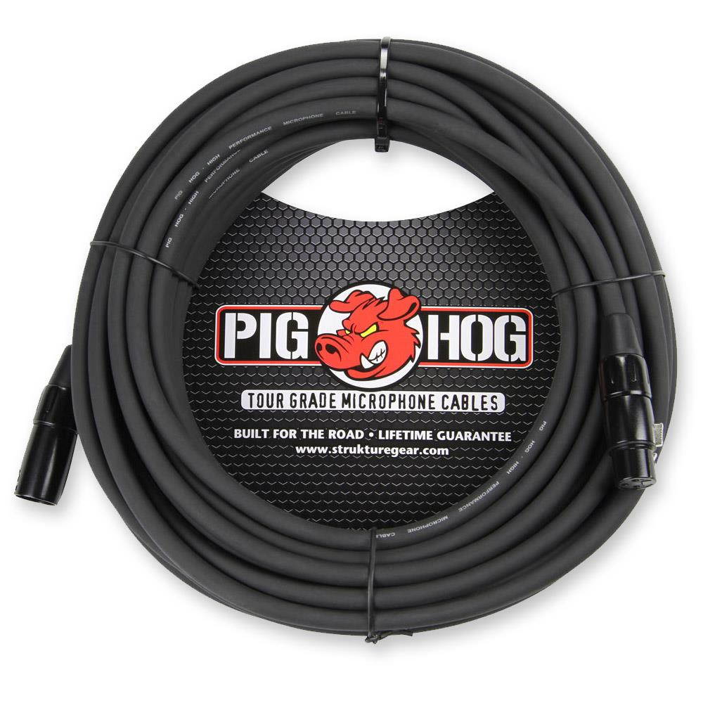 Pig Hog PHM50 8mm Tour Grade XLR Mic Cable - 50ft (2 Pack)