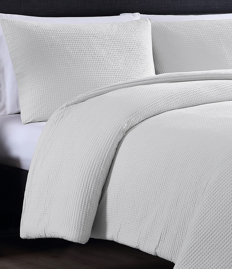 Vera Wang Waffle Pique Duvet Cover Mini Set