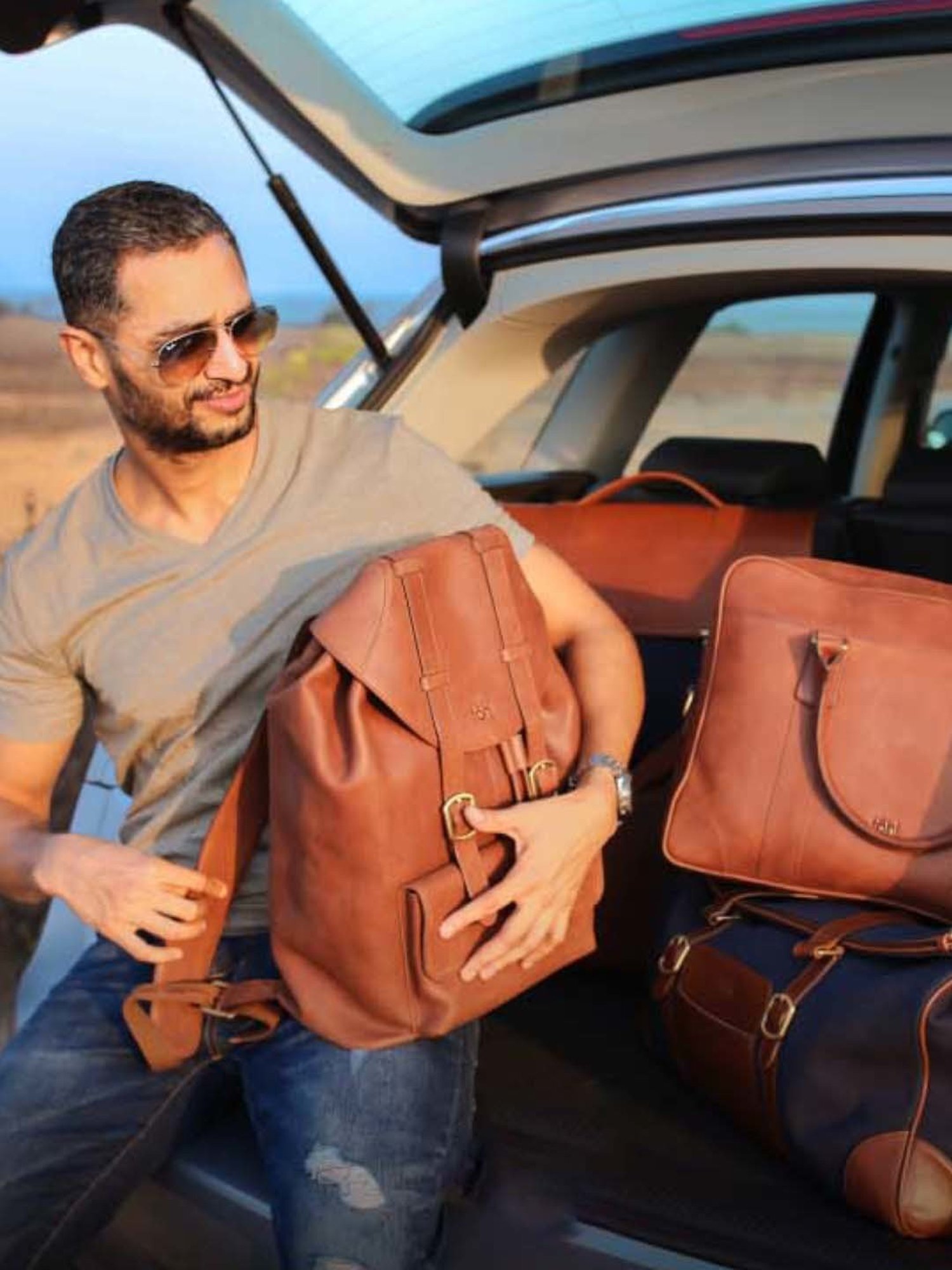 Tohl Marco Brown Large Backpack