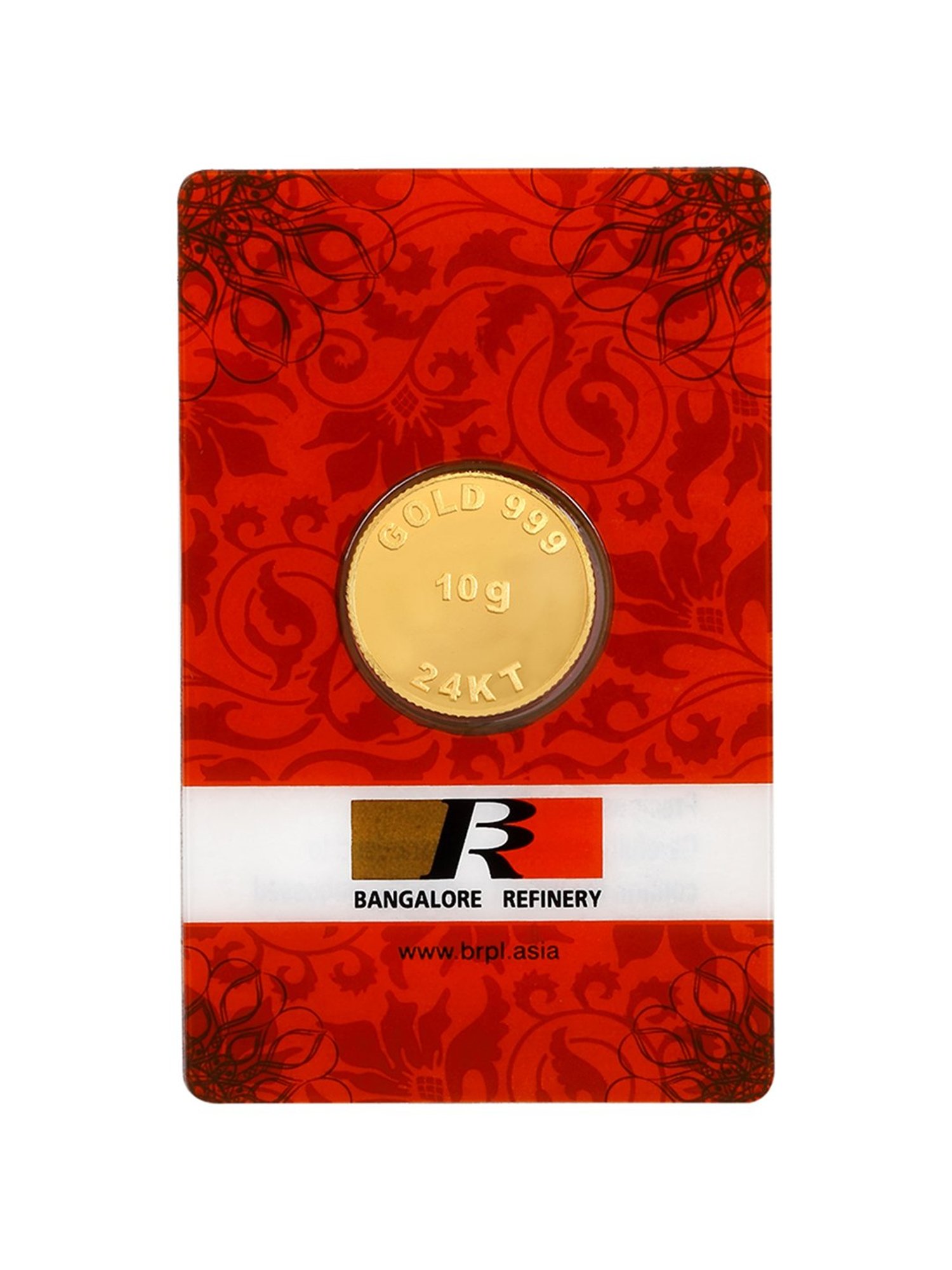 Bangalore Refinery 24k (999) 10gm Gold Coin