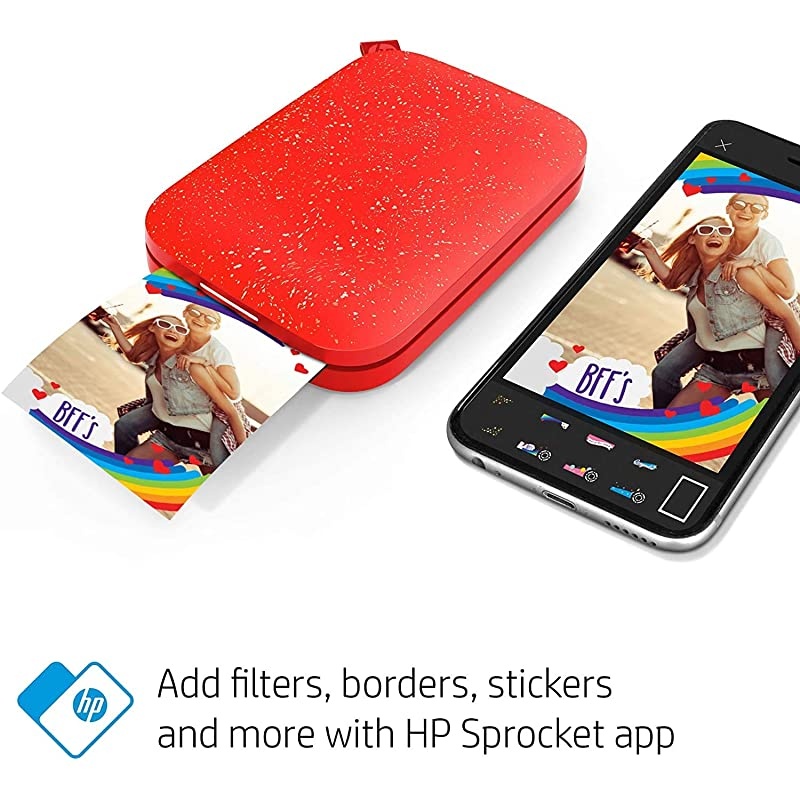Sprocket Portable Photo Printer (2nd Edition) Bundle (Black) + 50 Prints