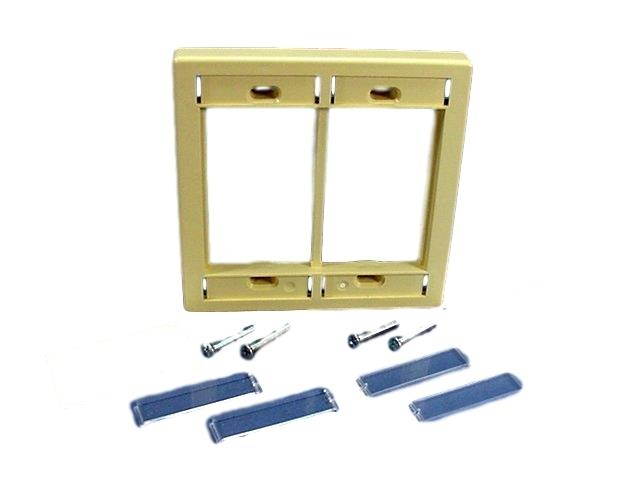 41290-DMI LEVITON TELCOM DBL GNG MLTIMED OUTLET PLT IVY