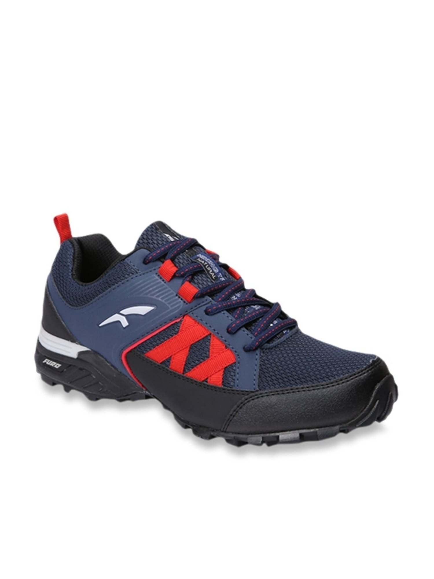 Furo by Red Chief Men's Navy & High Risk Red Hiking Shoes