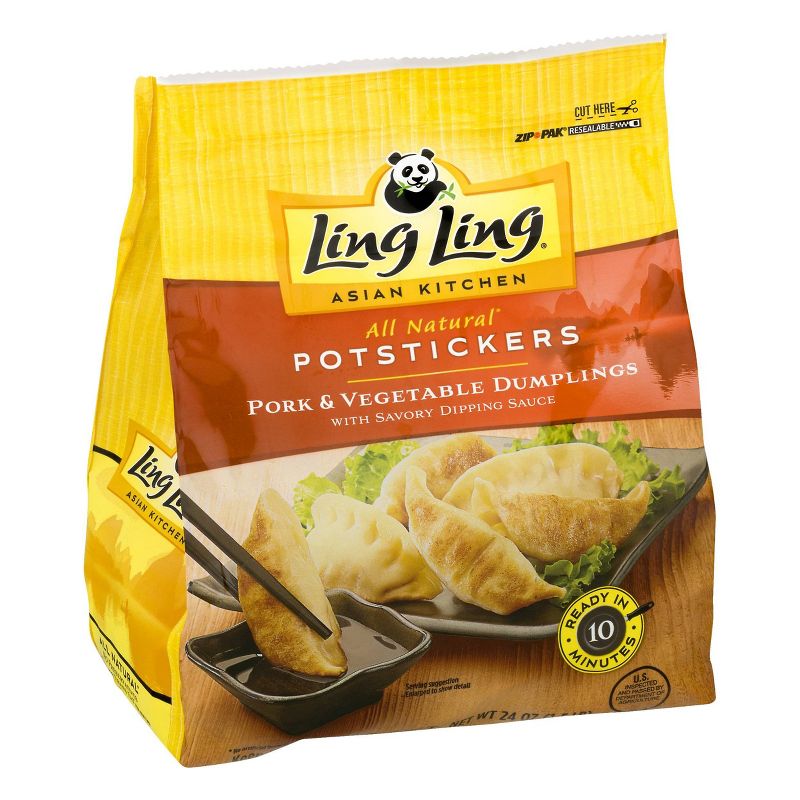Ling Ling Asian Kitchen Frozen Pork and Vegetable Potstickers - 24oz