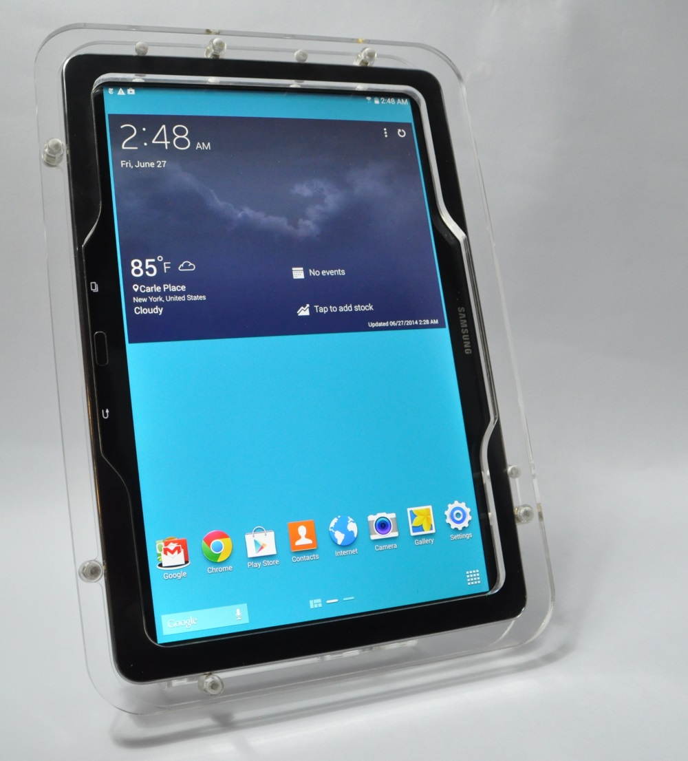 Samsung Galaxy Tab Pro 12.2 & Note Pro 12.2 Black Acrylic Desktop Stand for Store Display, Show Display, Kiosk, POS