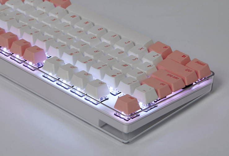 Qisan Magicforce N-key Rollover  Mechanical Keyboard Gaming Keyboard Cherry MX Brown  100% Full Size 108 Keys with White Backlight Case,PBT Keycaps