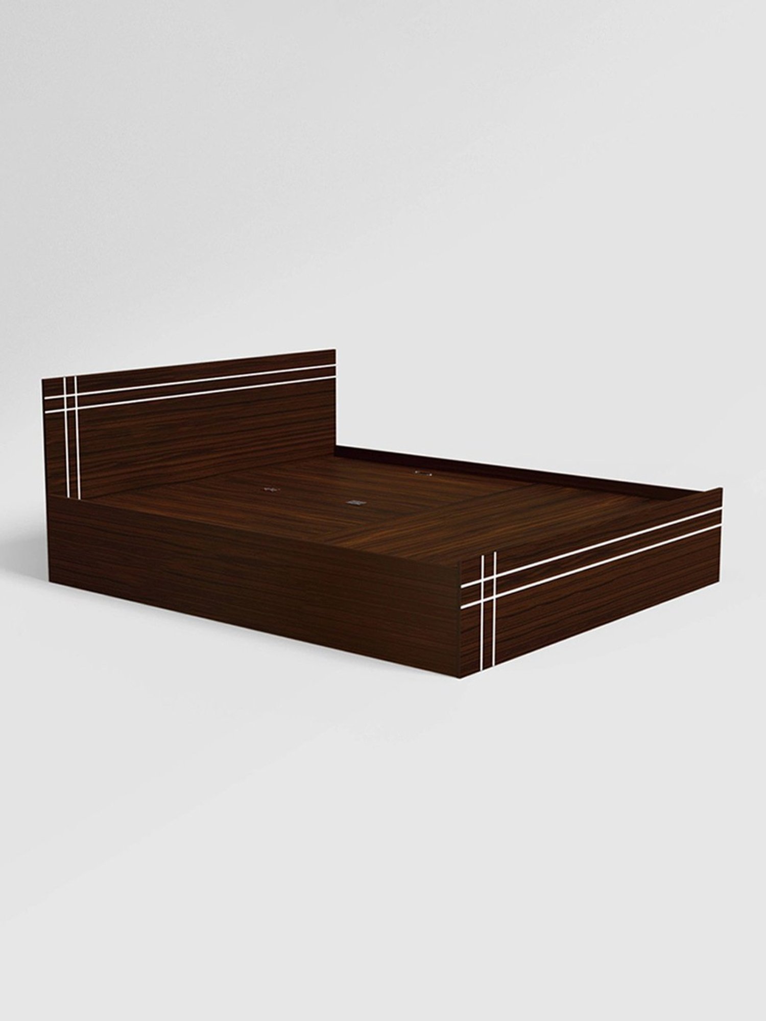 Godrej Interio Amara Brown Engineered Wood Queen Bed