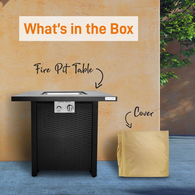 13" Terrazzo Propane Tabletop Fireplace - Beige - Project 62™