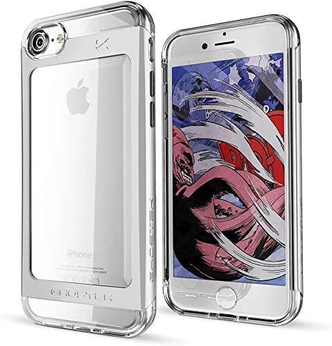Ghostek Cloak Clear iPhone 7 Plus, iPhone 8 Plus Case with Slim Metal Bumper Design Shockproof Heavy Duty Protection Wireless Charging 2017 iPhone 8 Plus, 2016 iPhone 7 Plus (5.5 Inch) - (Gold)