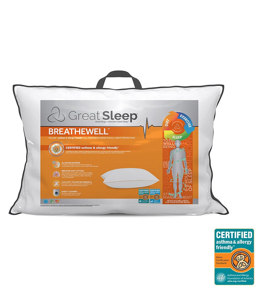 Hollander Great Sleep Breathewell AAFA Pillow