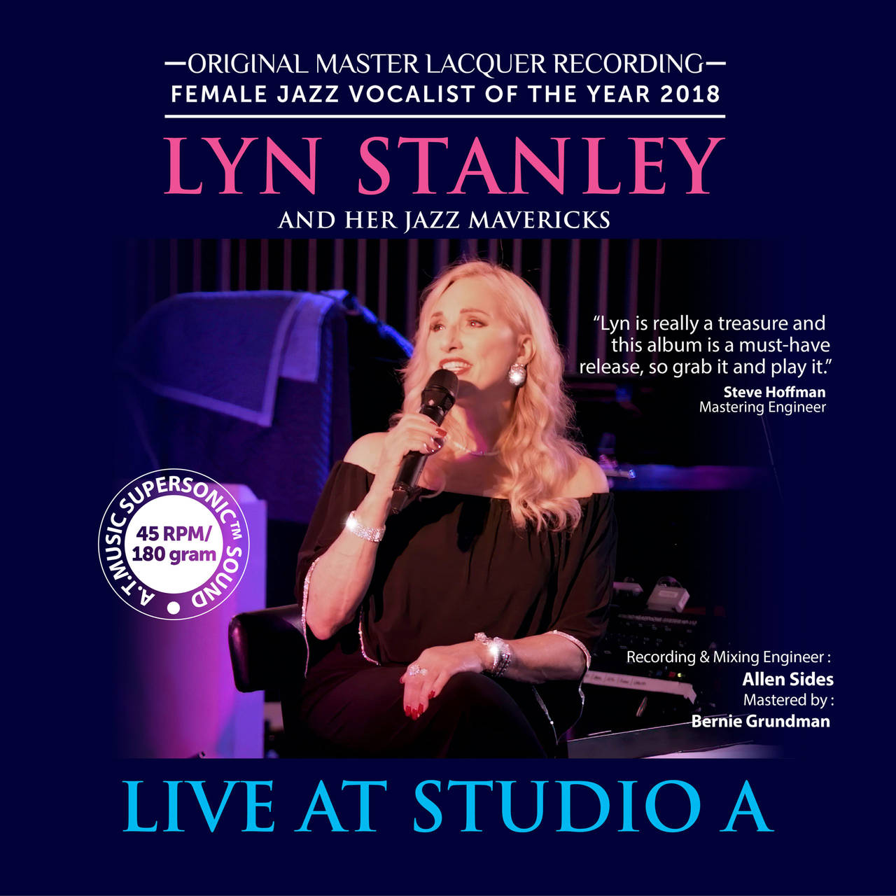 Lyn Stanley Live At Studio A Numbered Limited Edition 180g 45rpm 2LP (Autographed) (Vinyl)