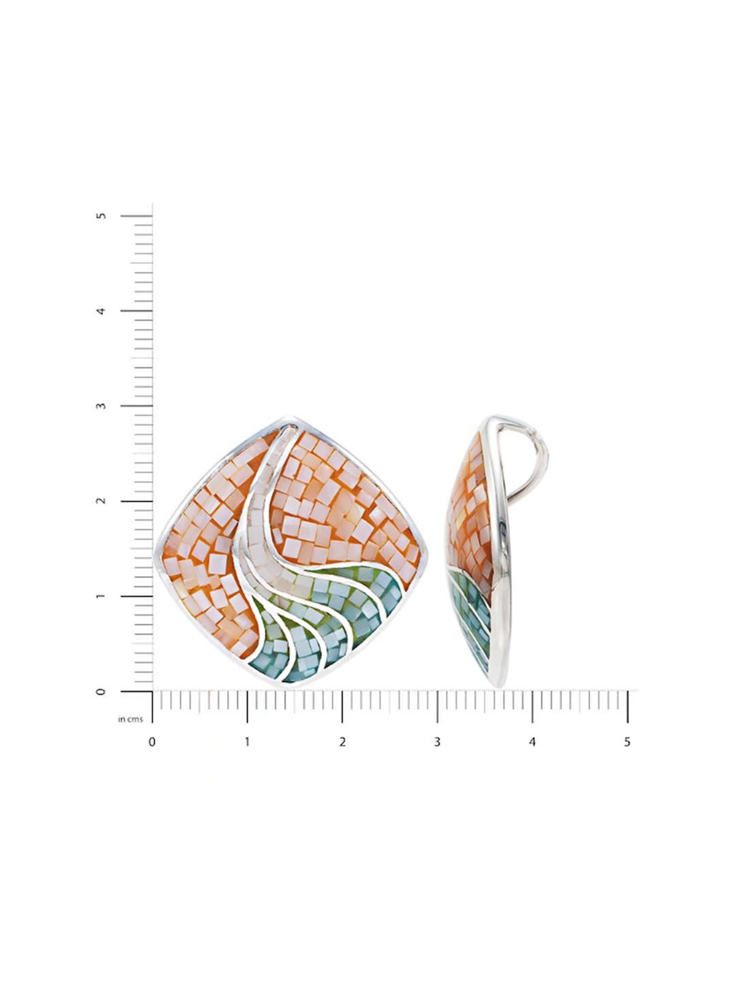 Zavya 92.5 Sterling Silver Pearlescent Elegance Pendant with Chain for Women