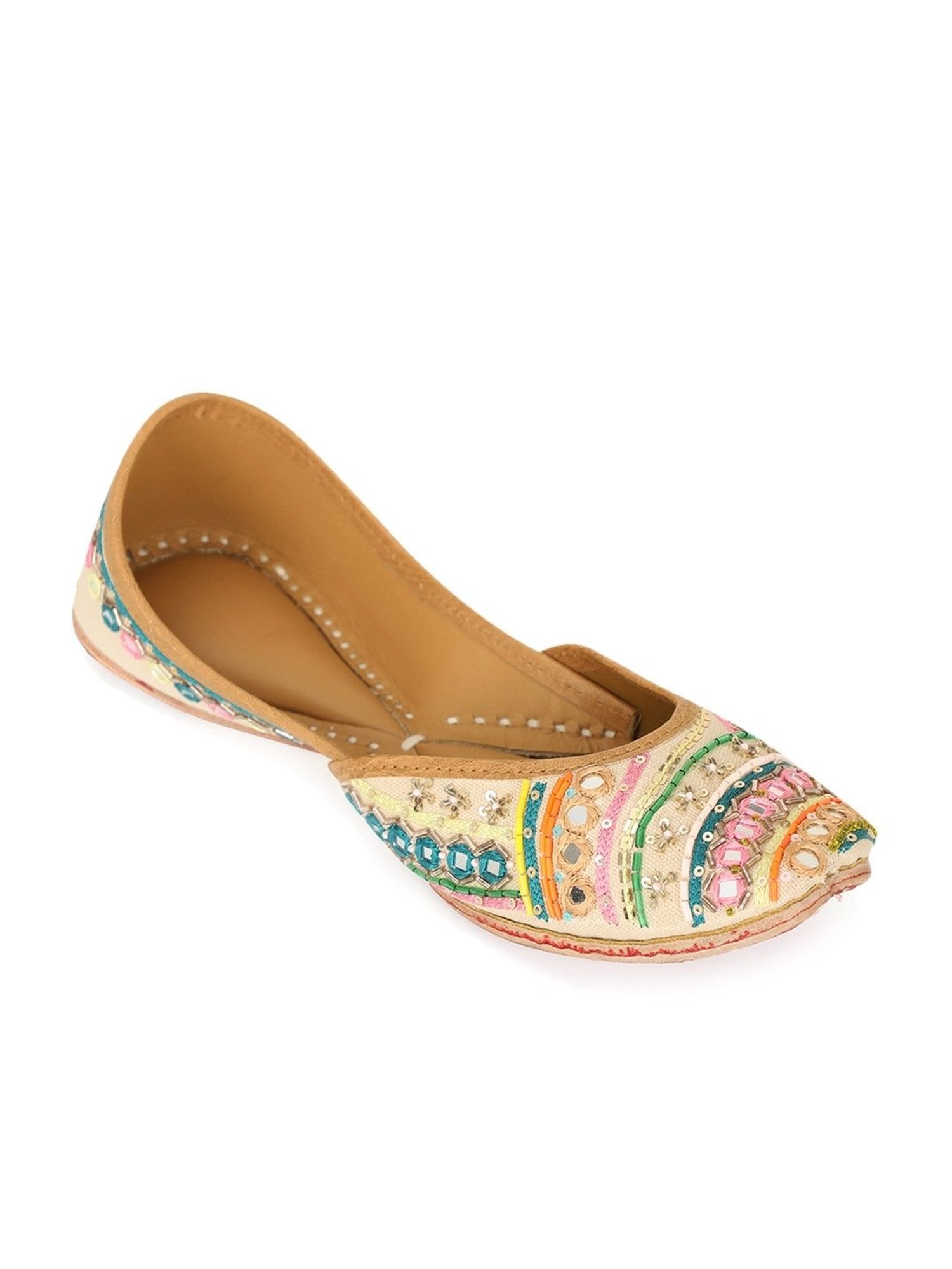 NR by Nidhi Rathi Women's Mulitcolored Ethnic Juttis
