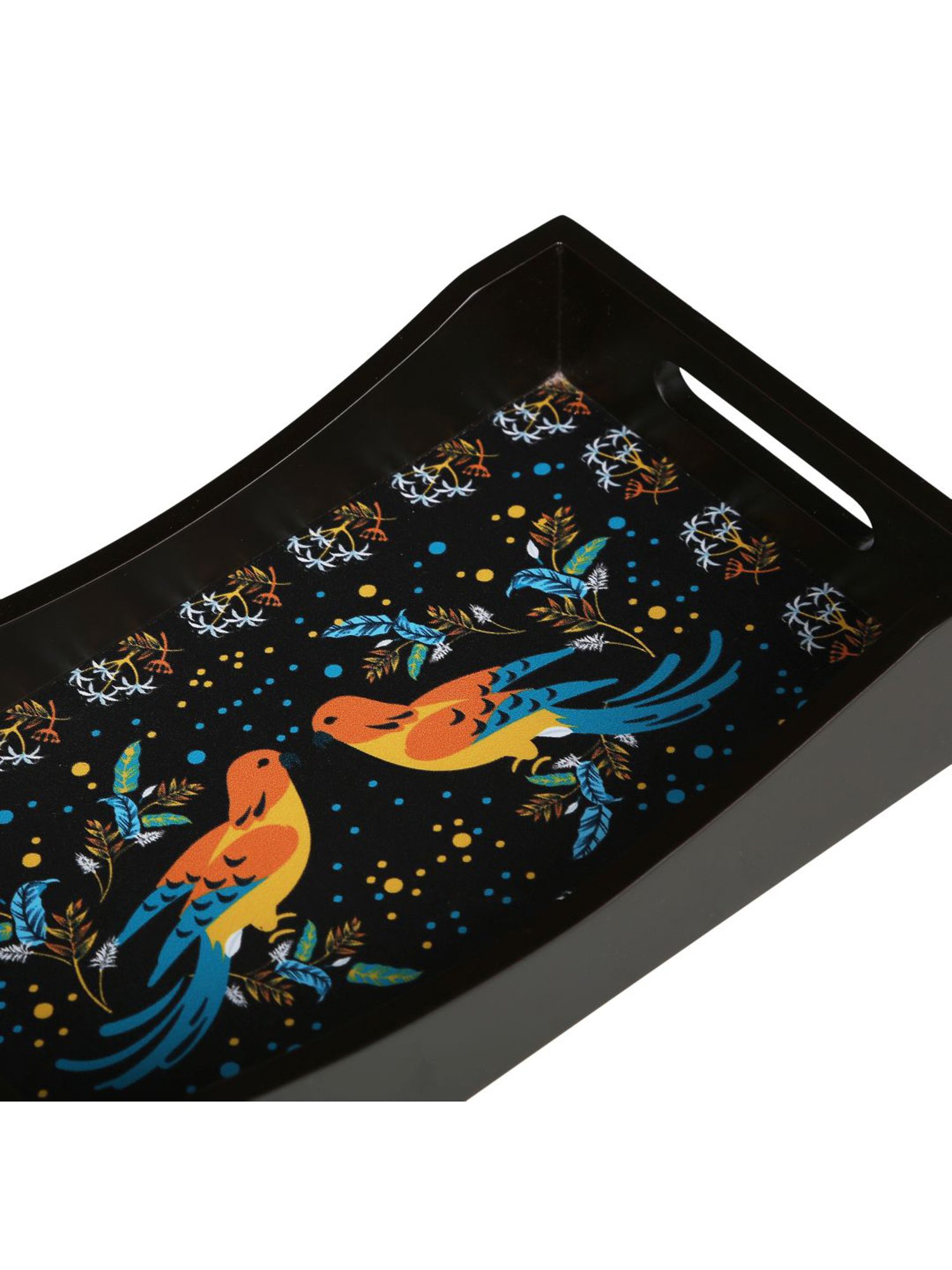 Crayton Birds Printed MDF Rectangular Serving Tray - Set of 3