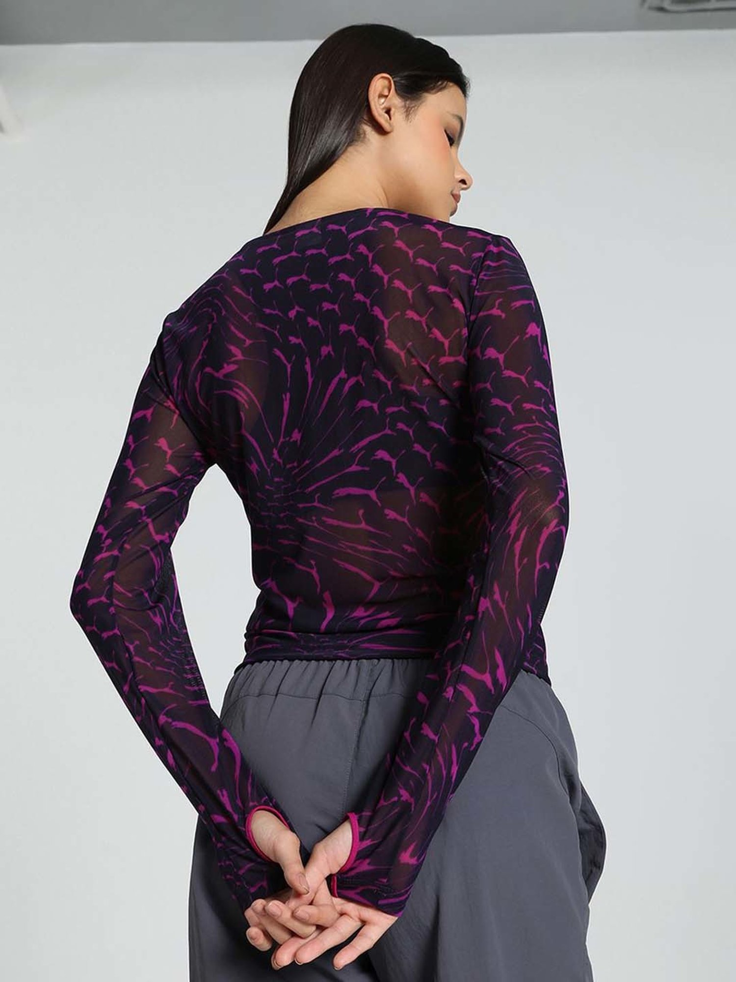 Puma Midnight Plum Printed Top